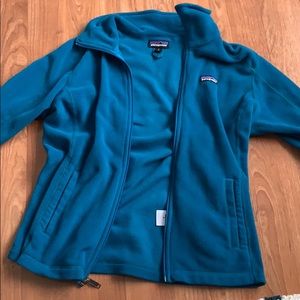 plus patagonia fleece zip up